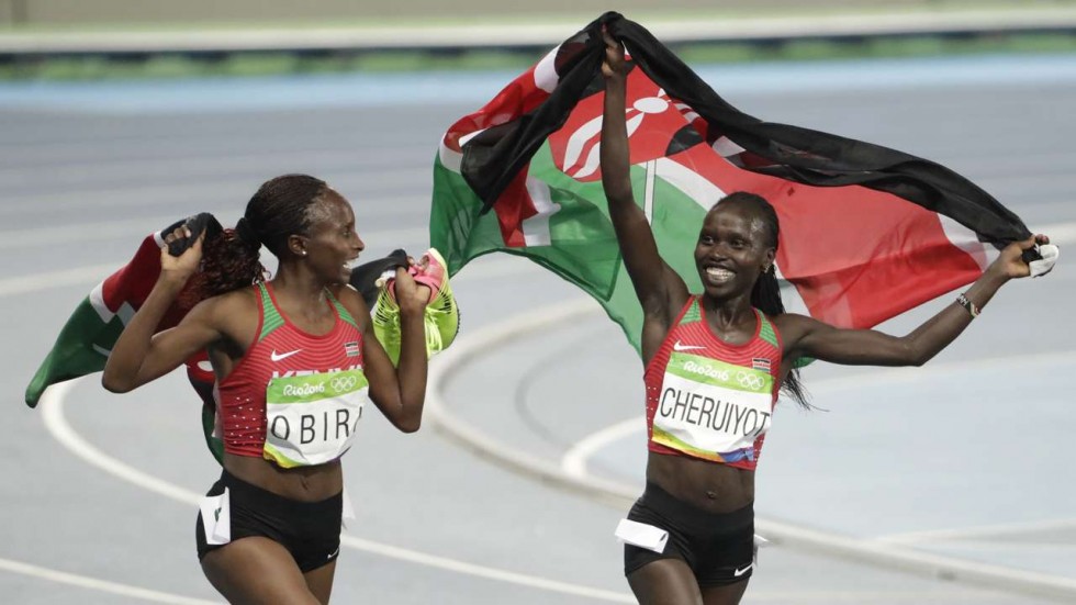 Vivian Cheruiyot and Hellen Obiri 2016 Olympics