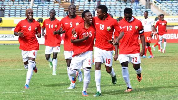 David Owino scores against Namibia