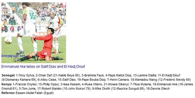 Harambee stars 2004 Africa Nations cup