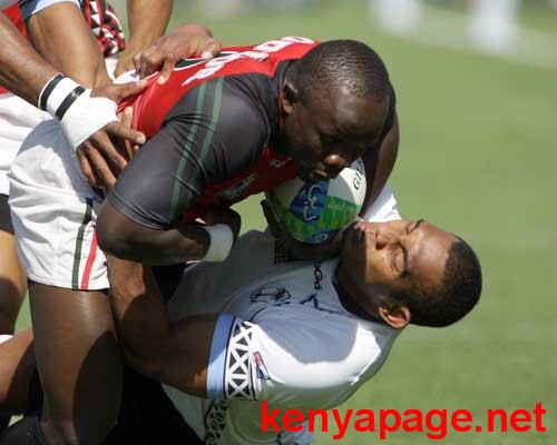 Victor Oduor Kenya vs Fiji Rugby sevens world cup 2009